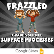 Surface Processes FRAZZLED Science Game - No Prep Grade 5 Review Activity