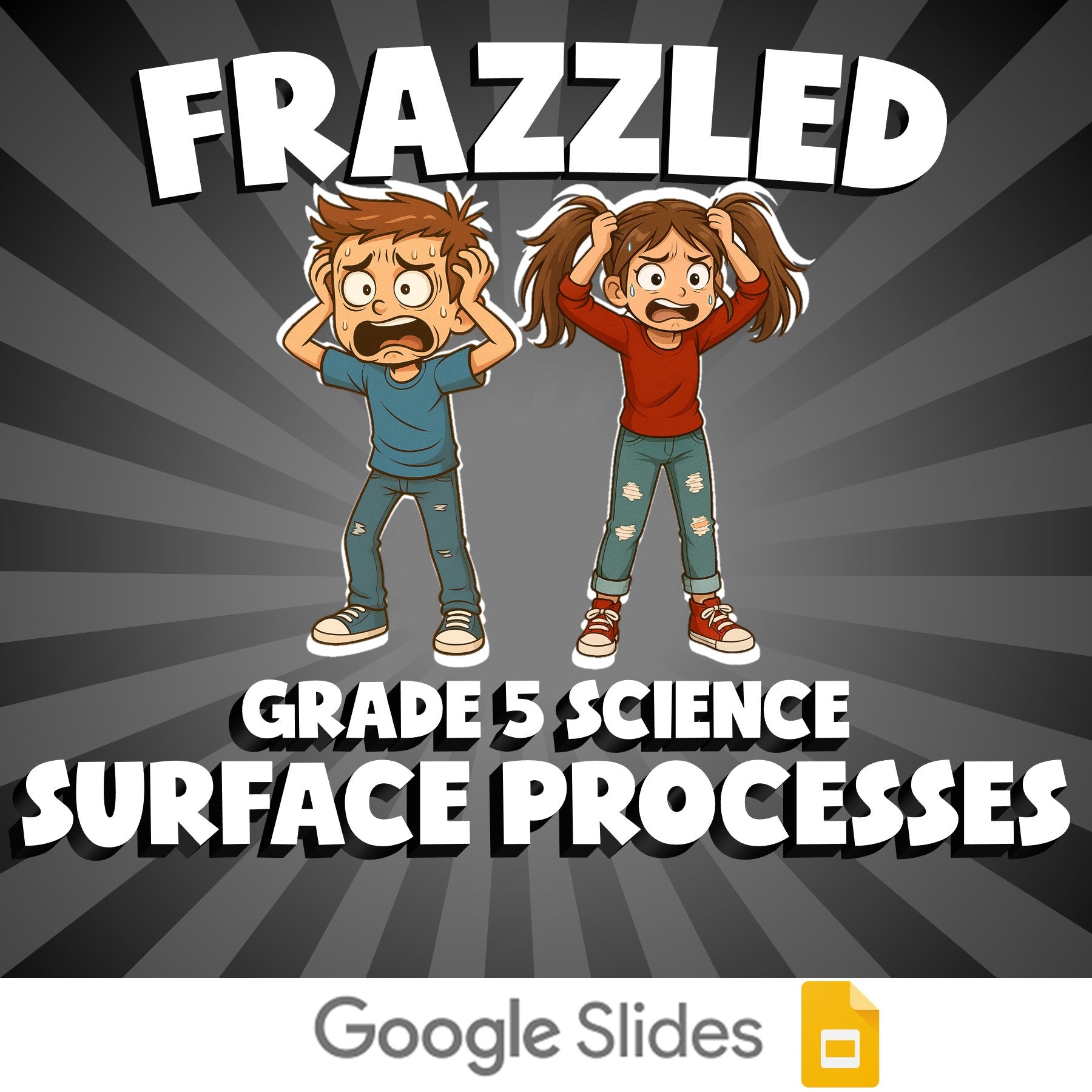 Surface Processes FRAZZLED Science Game - No Prep Grade 5 Review Activity