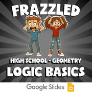 Logic Basics FRAZZLED Math Game - No Prep Geometry Review Activity