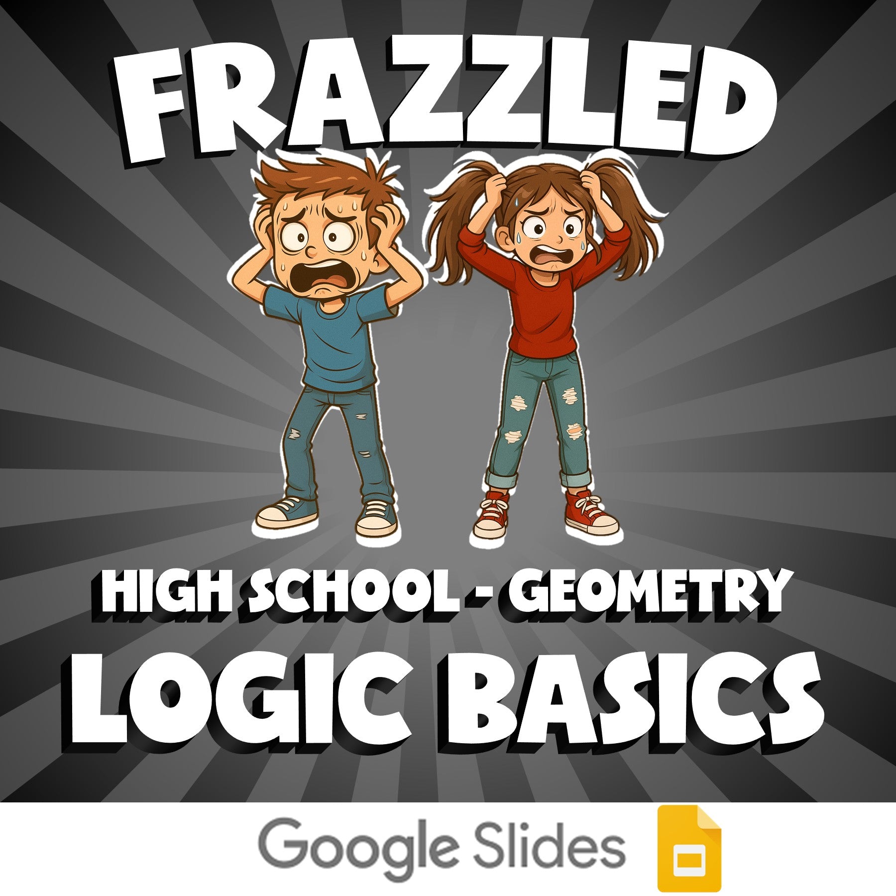 Logic Basics FRAZZLED Math Game - No Prep Geometry Review Activity