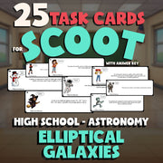 Elliptical Galaxies SCOOT TASK CARDS Science Game - No Prep Astronomy Review