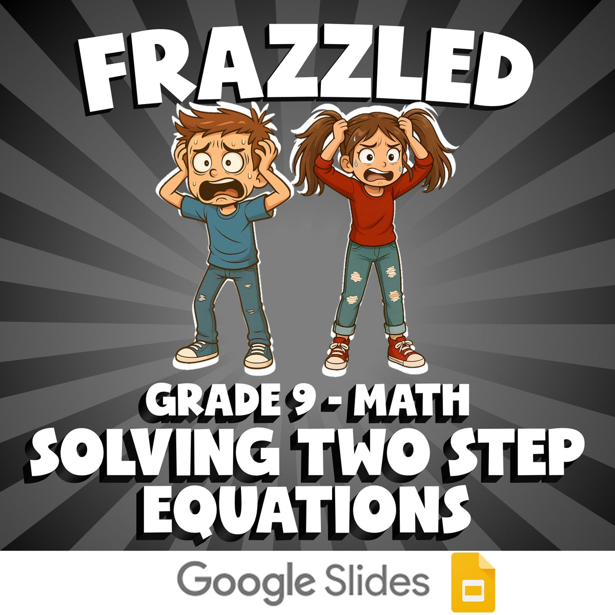 Solving Two Step Equations FRAZZLED Math Game - No Prep Grade 9 Review Activity