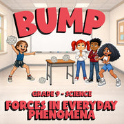Forces in Everyday Phenomena BUMP Science Game - No Prep Grade 9 Review Activity