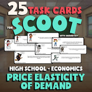 Price Elasticity of Demand SCOOT TASK CARDS Economics Game - No Prep Review