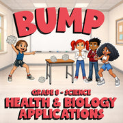 Health & Biology Applications BUMP Science Game - No Prep Grade 8 Review