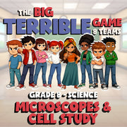 Microscopes & Cell Study BIG TERRIBLE GAME - No Prep Grade 8 Science Review