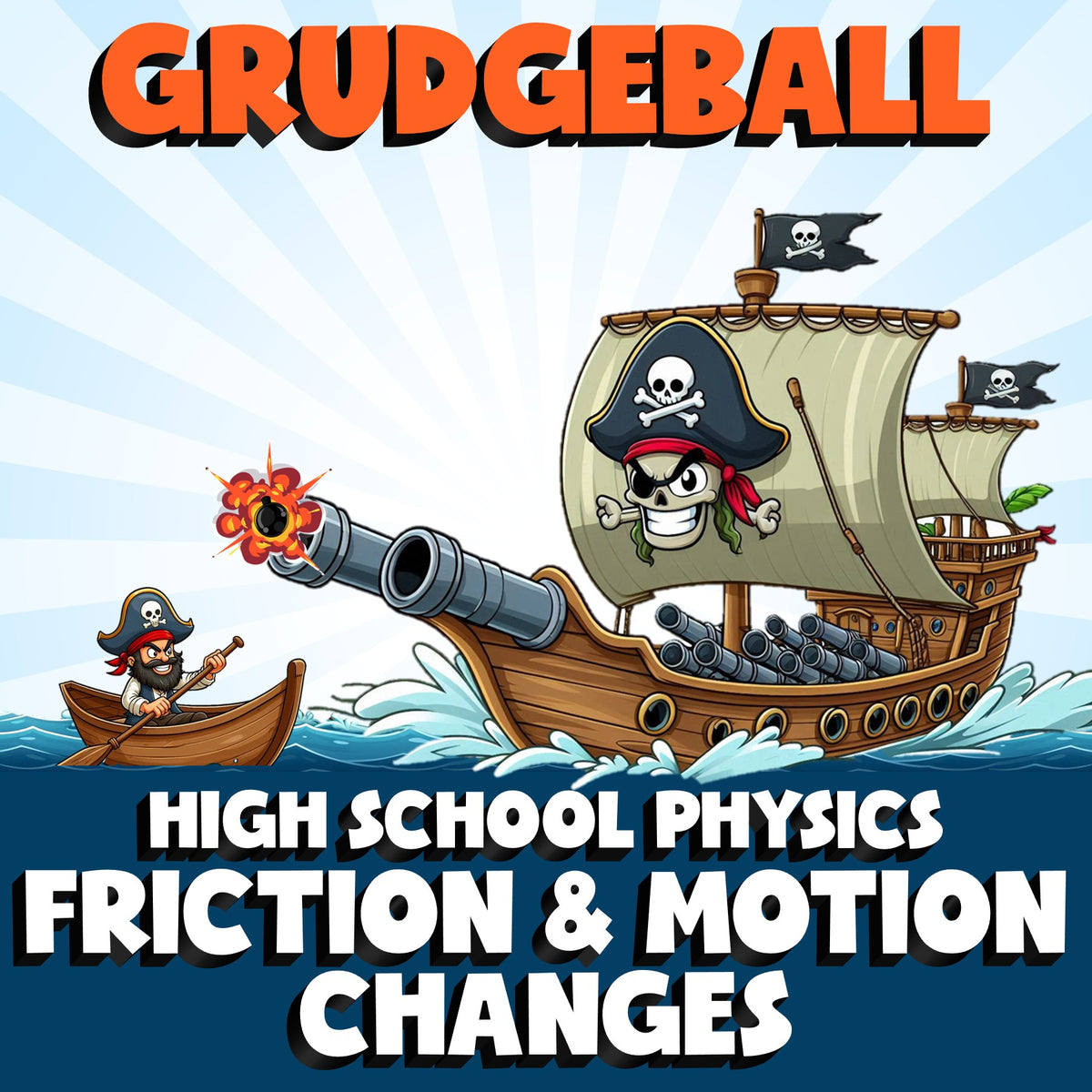 Friction & Motion Changes GRUDGEBALL Science Game - No Prep Physics Review