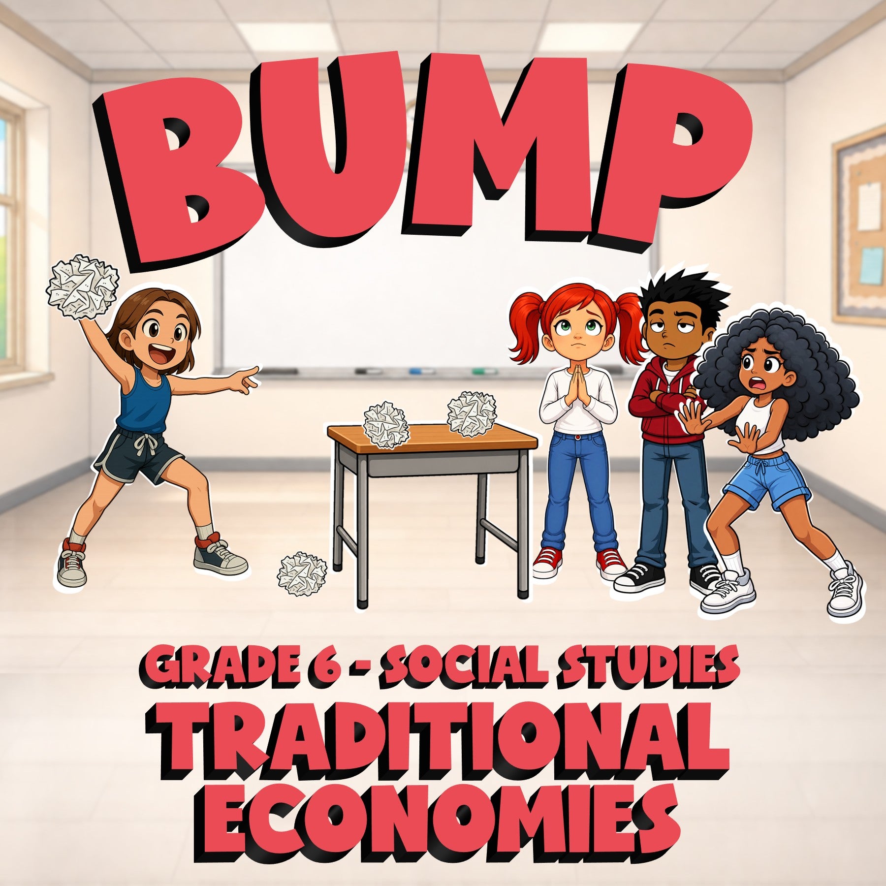 Traditional Economies BUMP Socials Game - No Prep Grade 6 Review Activity