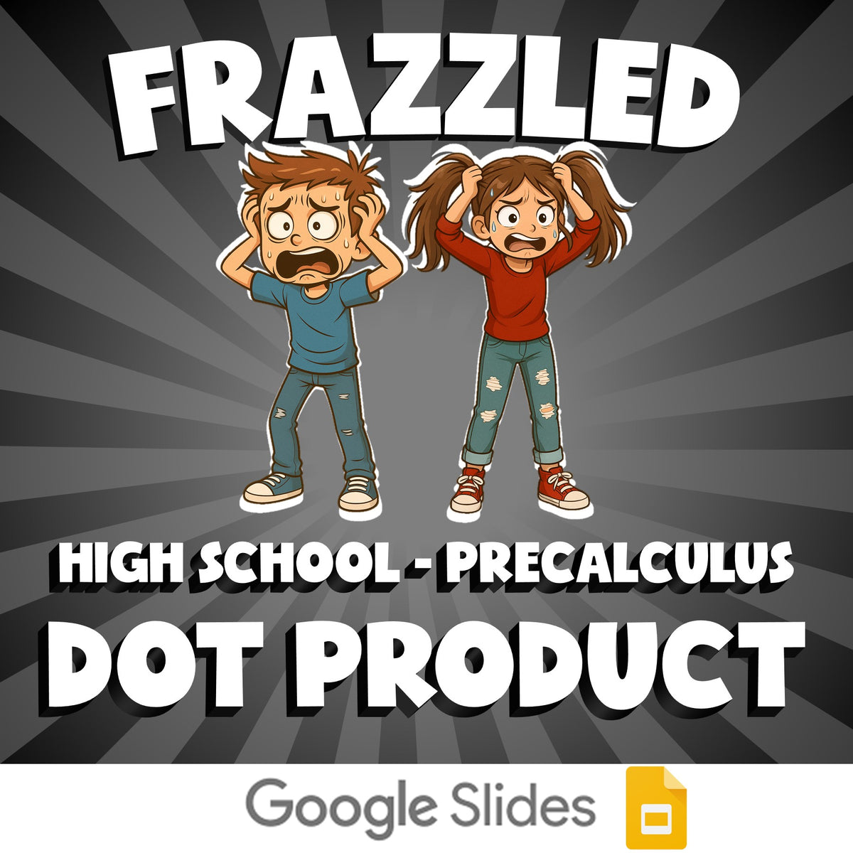 Dot Product FRAZZLED Math Game - No Prep PreCalculus Review Activity