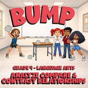Analyze Compare & Contrast Relationships BUMP ELA Game - No Prep Grade 4 Review