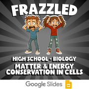 Matter & Energy Conservation in Cells FRAZZLED Science Game - No Prep Biology