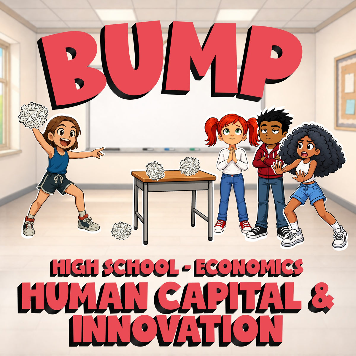 Human Capital & Innovation BUMP Economics Game - No Prep Review Activity