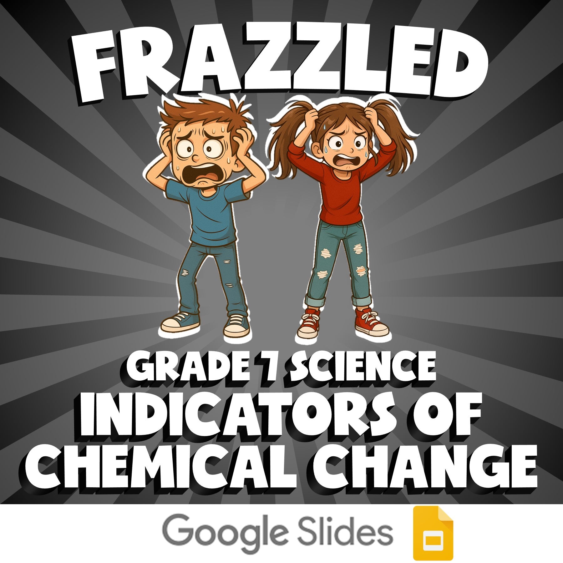 Indicators of Chemical Change FRAZZLED Science Game - No Prep Grade 7 Review