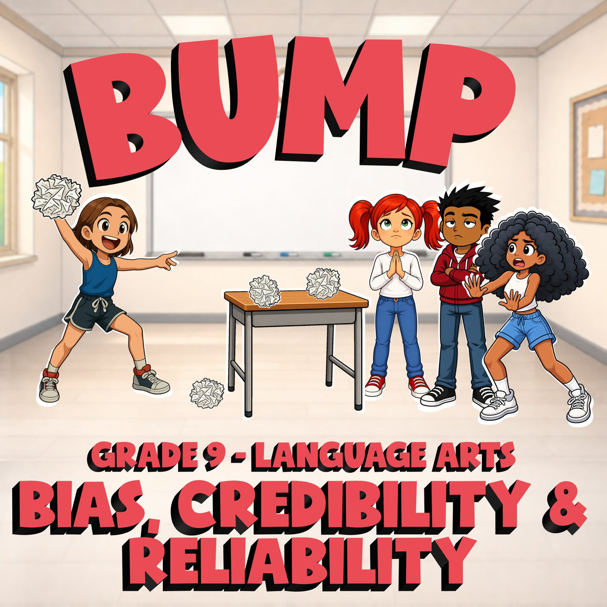 Bias, Credibility & Reliability BUMP ELA Game - No Prep Grade 9 Review Activity