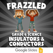 Insulators & Conductors FRAZZLED Science Game - No Prep Grade 6 Review Activity