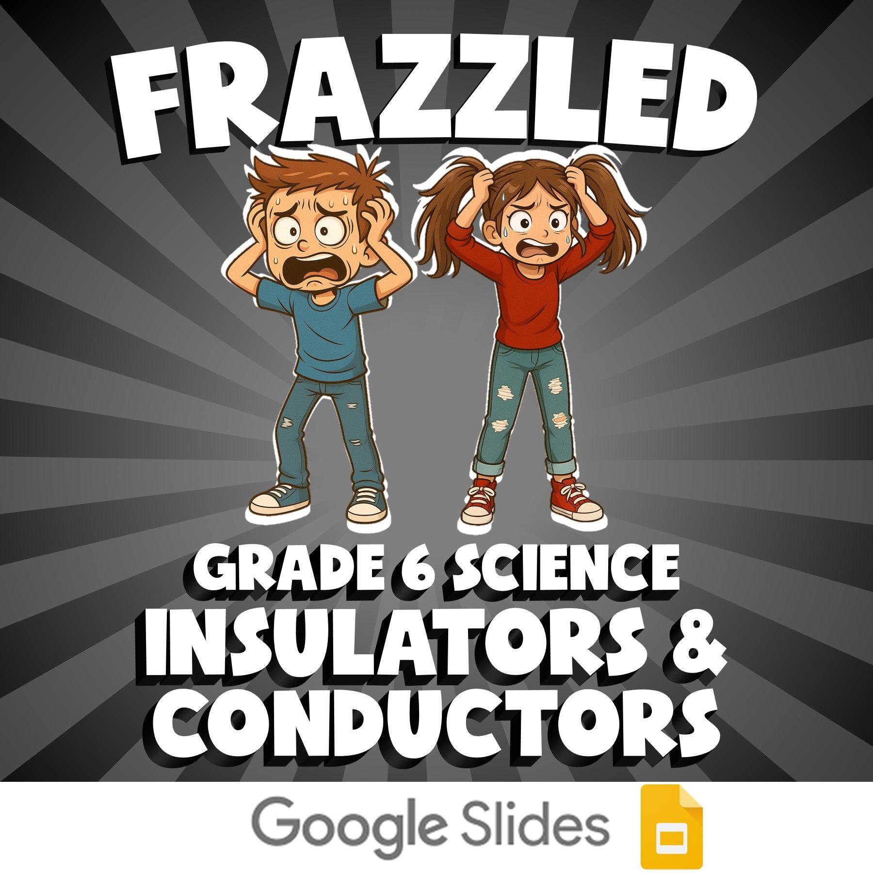 Insulators & Conductors FRAZZLED Science Game - No Prep Grade 6 Review Activity