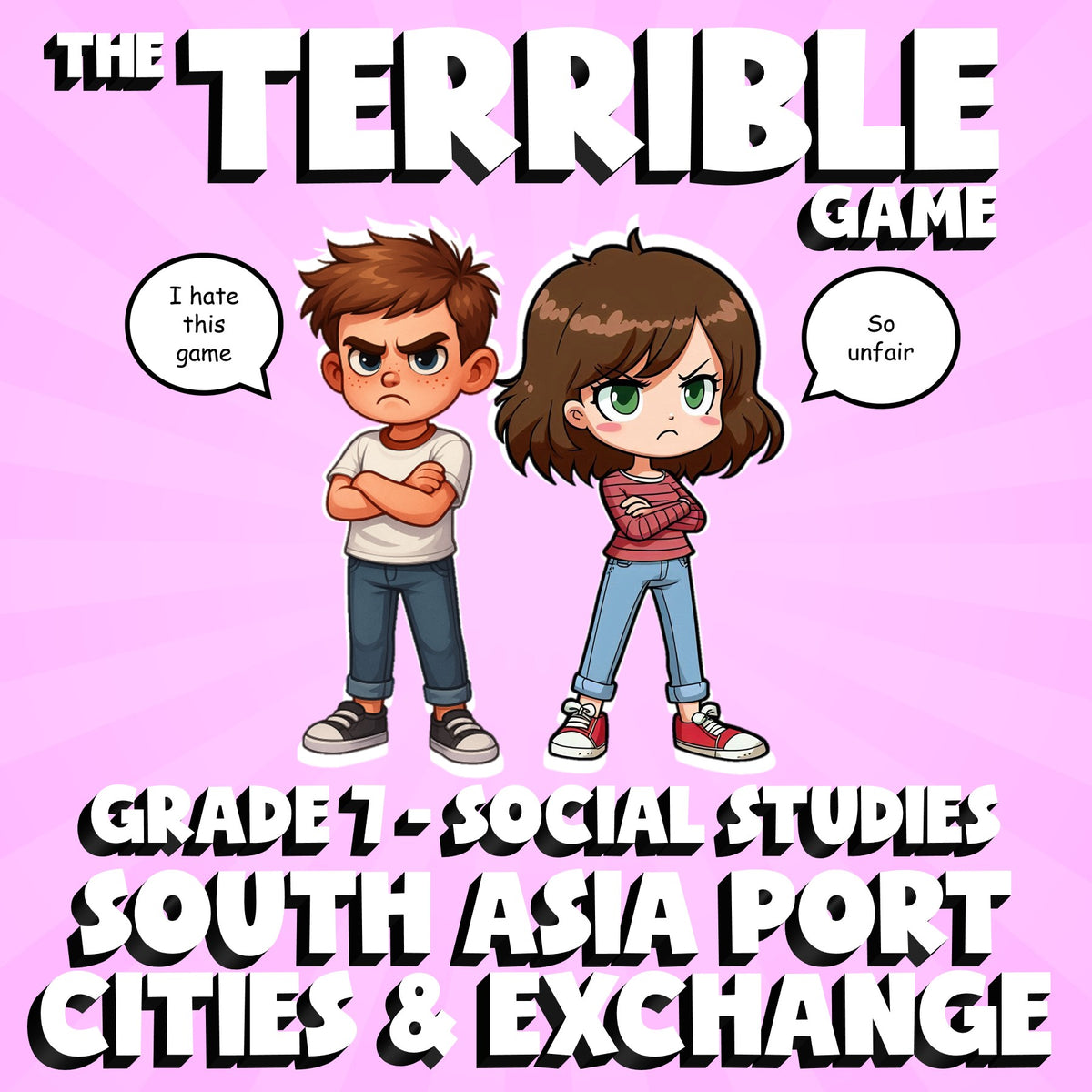 South Asia Port Cities & Exchange THE TERRIBLE GAME - Grade 7 Socials Review