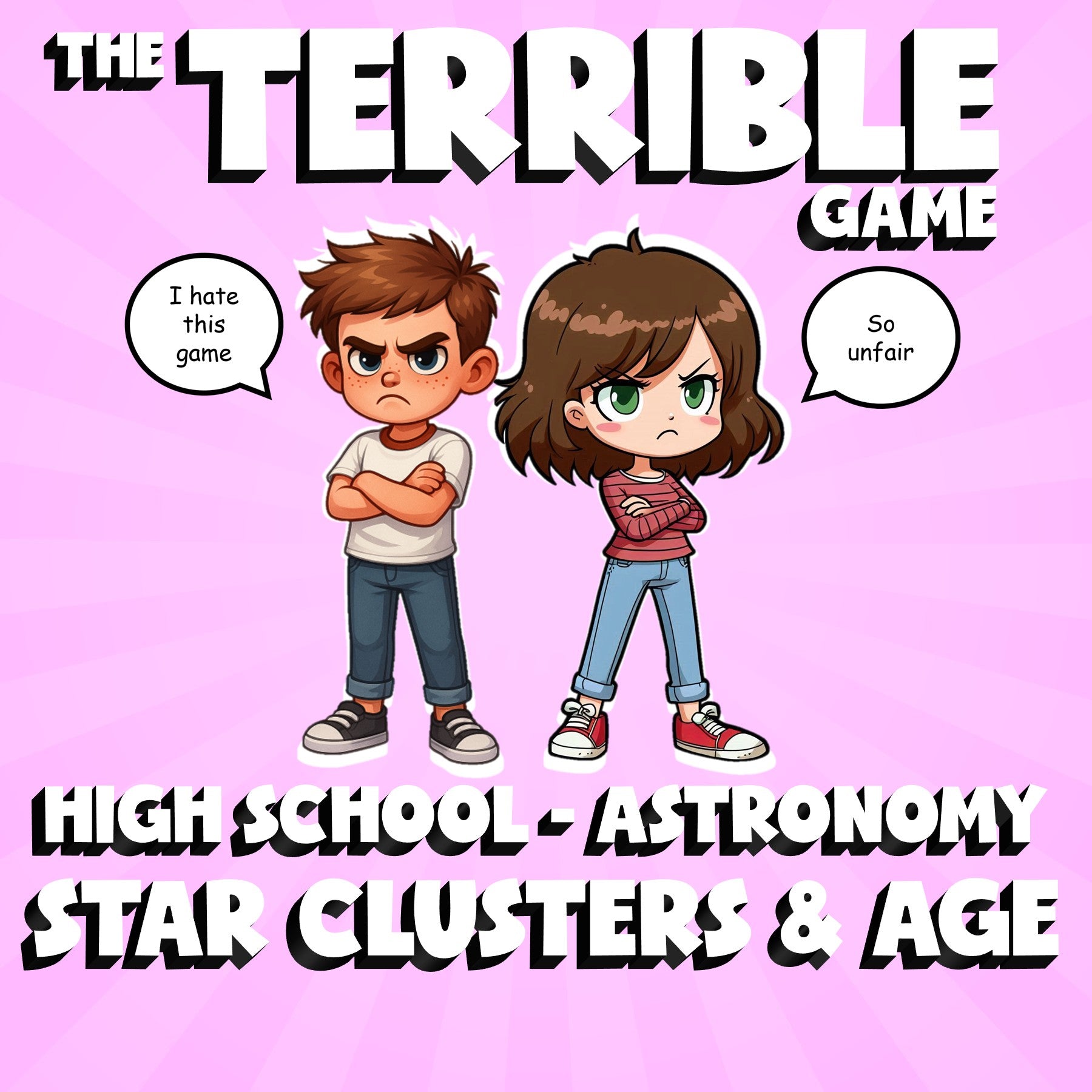 Star Clusters & Age THE TERRIBLE GAME - No Prep Astronomy Science Review
