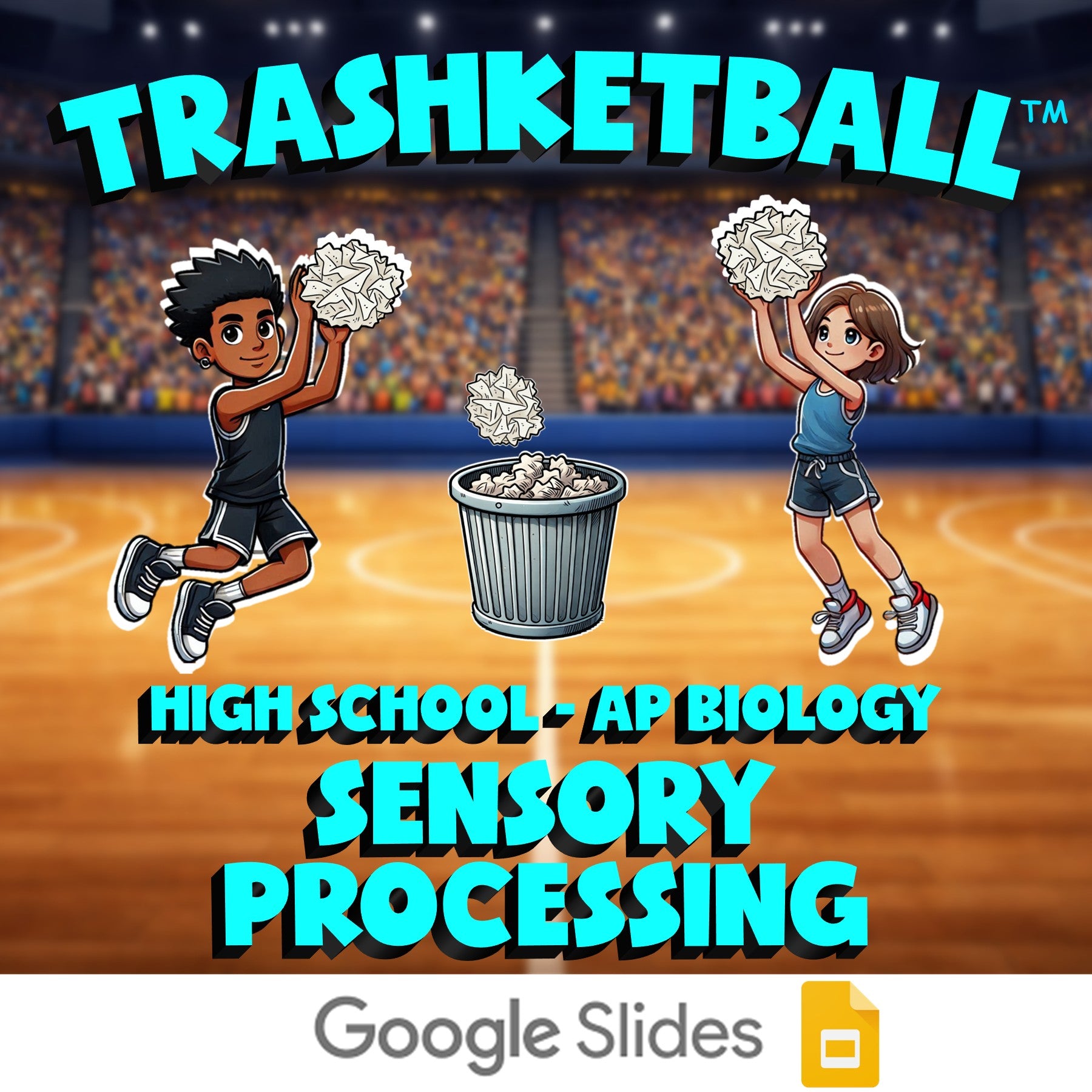 Sensory Processing TRASHKETBALL Science Game - No Prep AP Biology Review