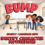 Identify Character Motivations BUMP ELA Game - No Prep Grade 3 Review Activity
