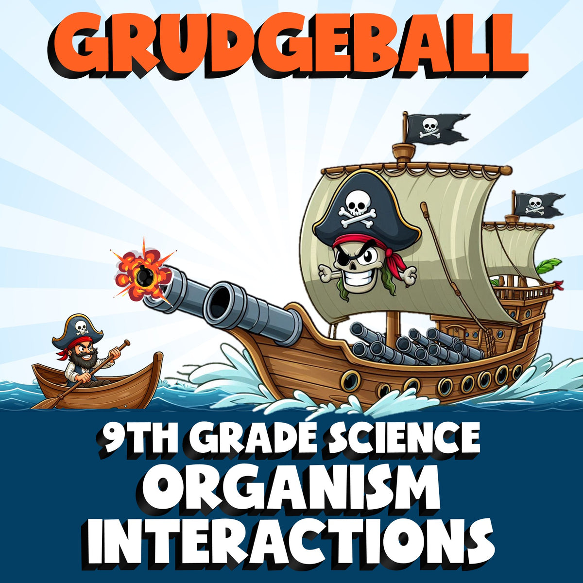 Organism Interactions GRUDGEBALL Science Game - No Prep Grade 9 Review Activity