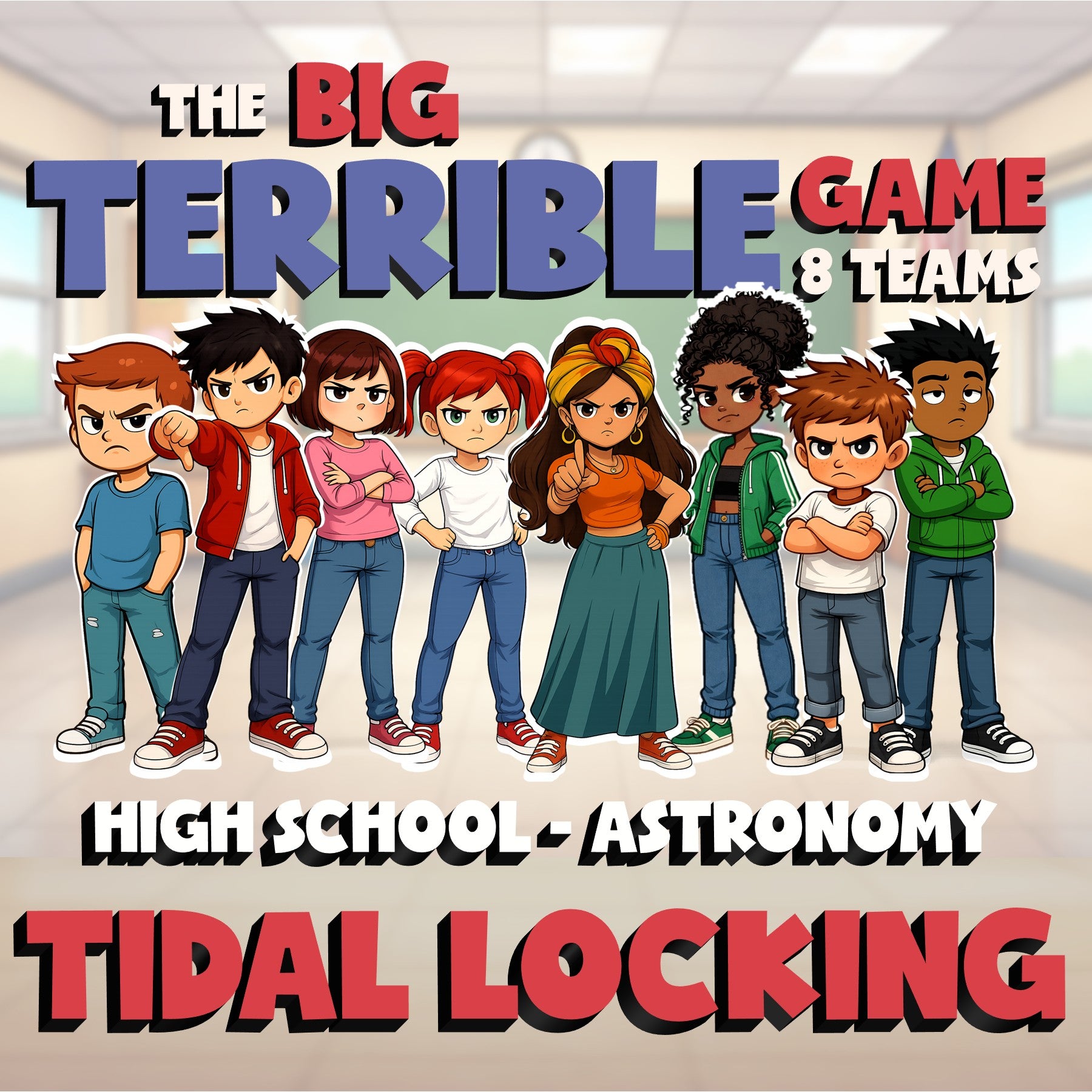 Tidal Locking BIG TERRIBLE GAME - No Prep Astronomy Science Review Activity