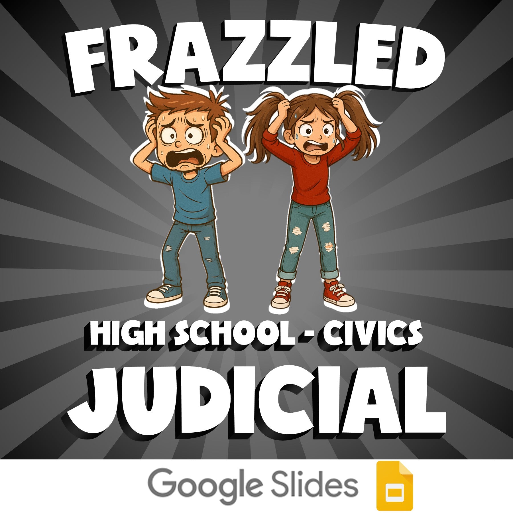 Judicial FRAZZLED Civics Game - No Prep Review Activity