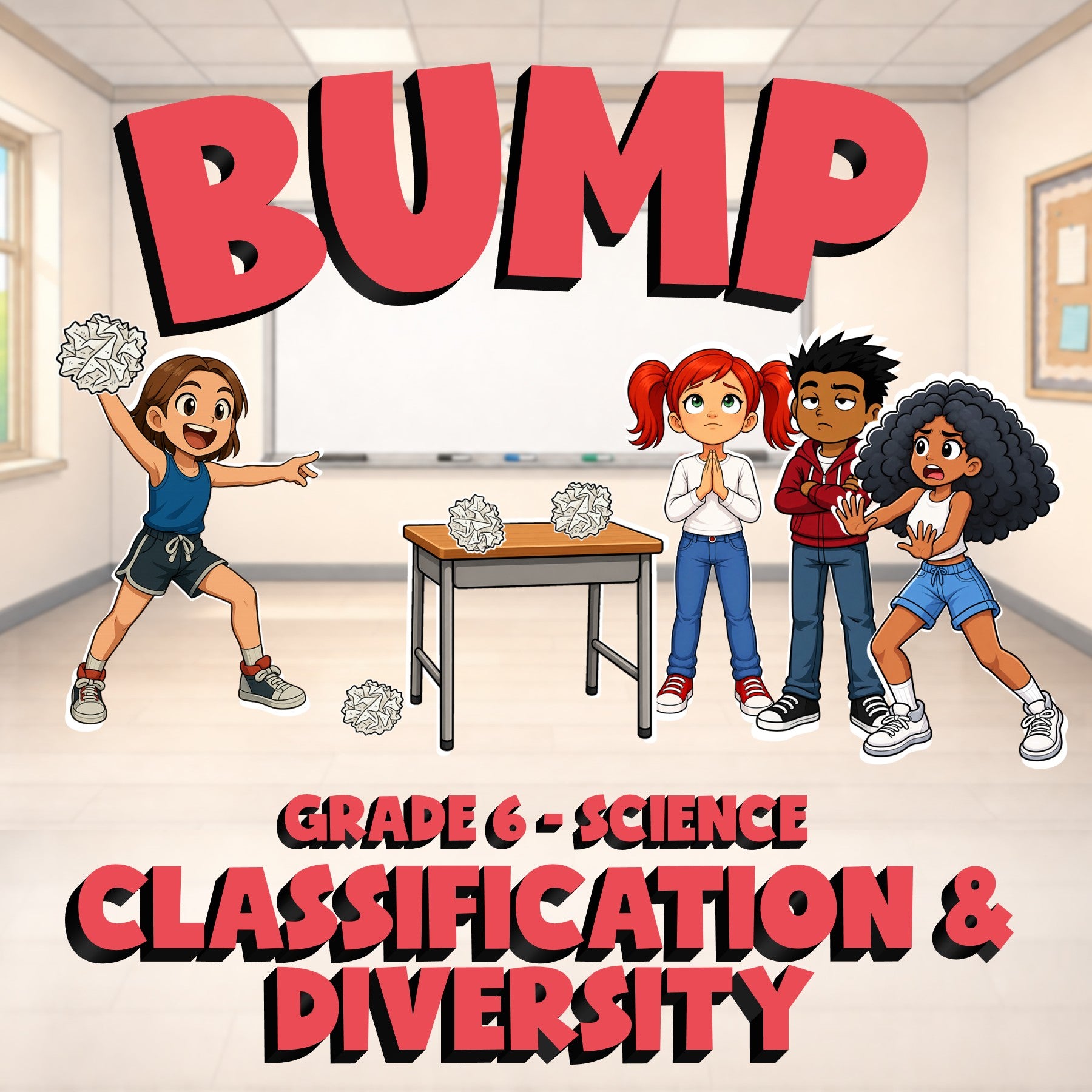 Classification & Diversity BUMP Science Game - No Prep Grade 6 Review Activity
