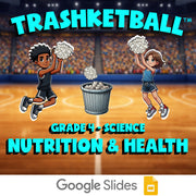Nutrition & Health TRASHKETBALL Science Game - No Prep Grade 4 Review Activity