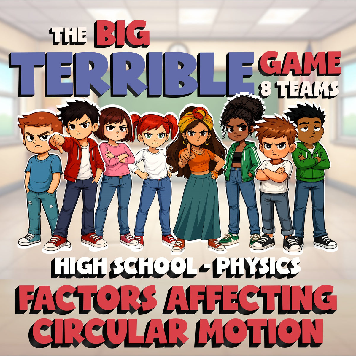 Factors Affecting Circular Motion BIG TERRIBLE GAME - Physics Science Review