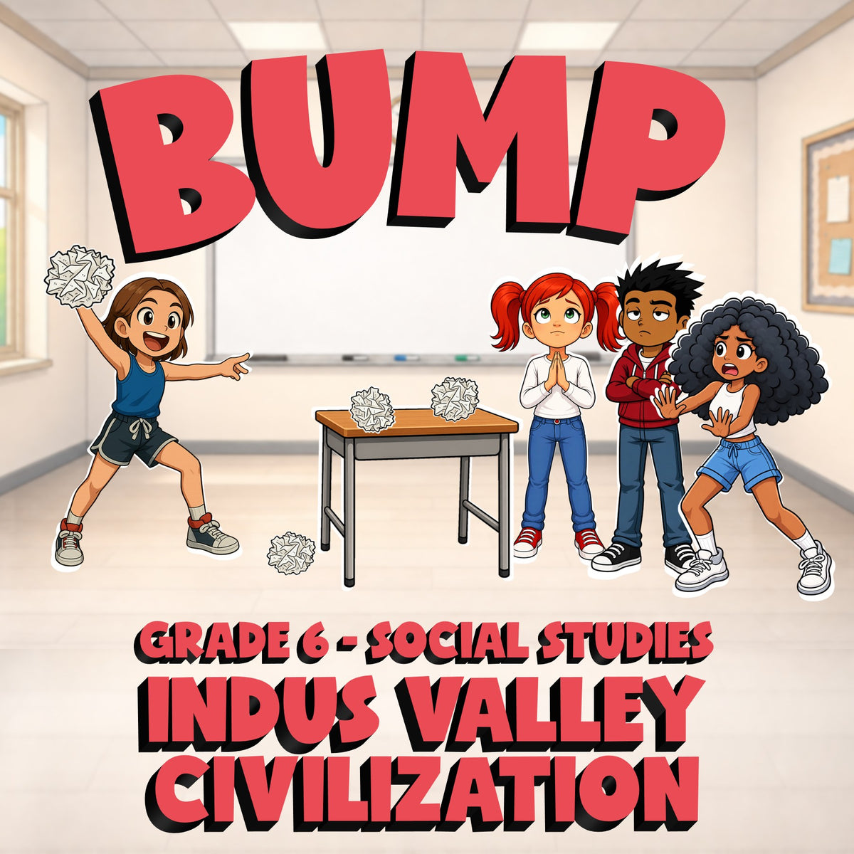 Indus Valley Civilization BUMP Socials Game - No Prep Grade 6 Review Activity