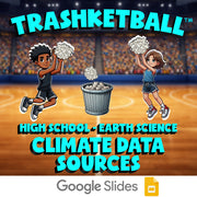 Climate Data Sources TRASHKETBALL Game - No Prep Earth Science Review Activity