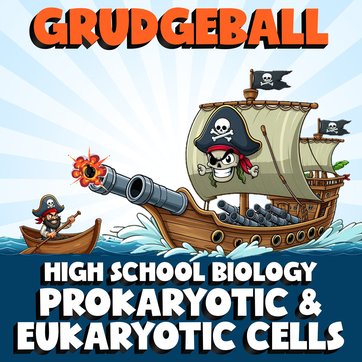 Prokaryotic & Eukaryotic Cells GRUDGEBALL Science Game - No Prep Biology Review