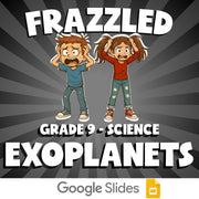 Exoplanets FRAZZLED Science Game - No Prep Grade 9 Review Activity