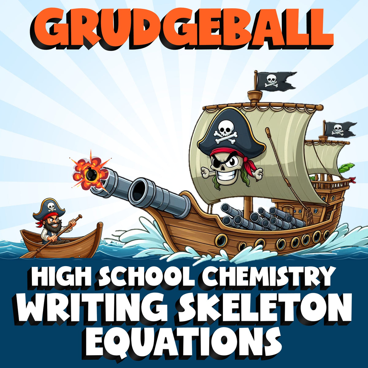 Writing Skeleton Equations GRUDGEBALL Science Game - No Prep Chemistry Review