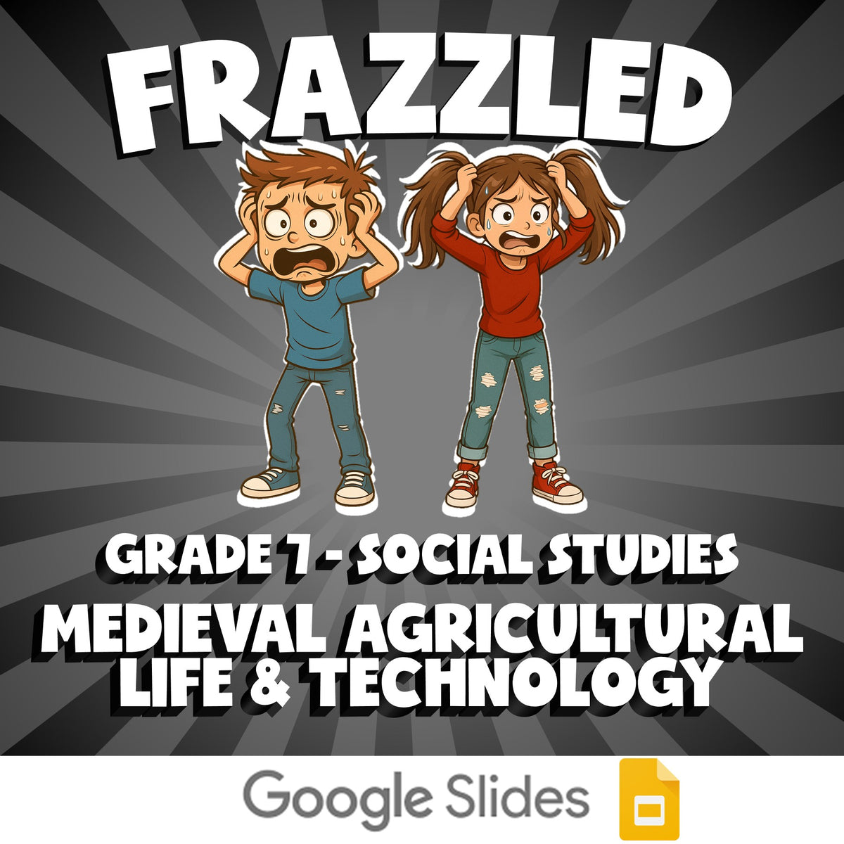 Medieval Agricultural Life & Technology FRAZZLED Socials Game - No Prep Grade 7