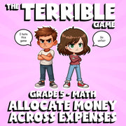 Allocate Money Across Expenses THE TERRIBLE GAME - No Prep Grade 5 Math Review