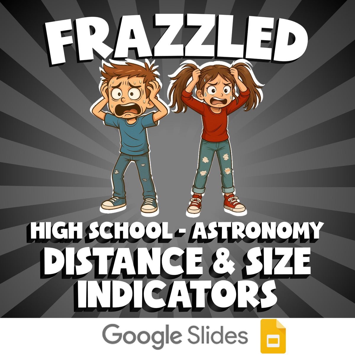 Distance & Size Indicators FRAZZLED Science Game - No Prep Astronomy Review