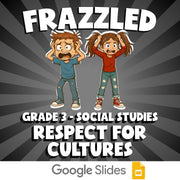 Respect for Cultures FRAZZLED Socials Game - No Prep Grade 3 Review Activity