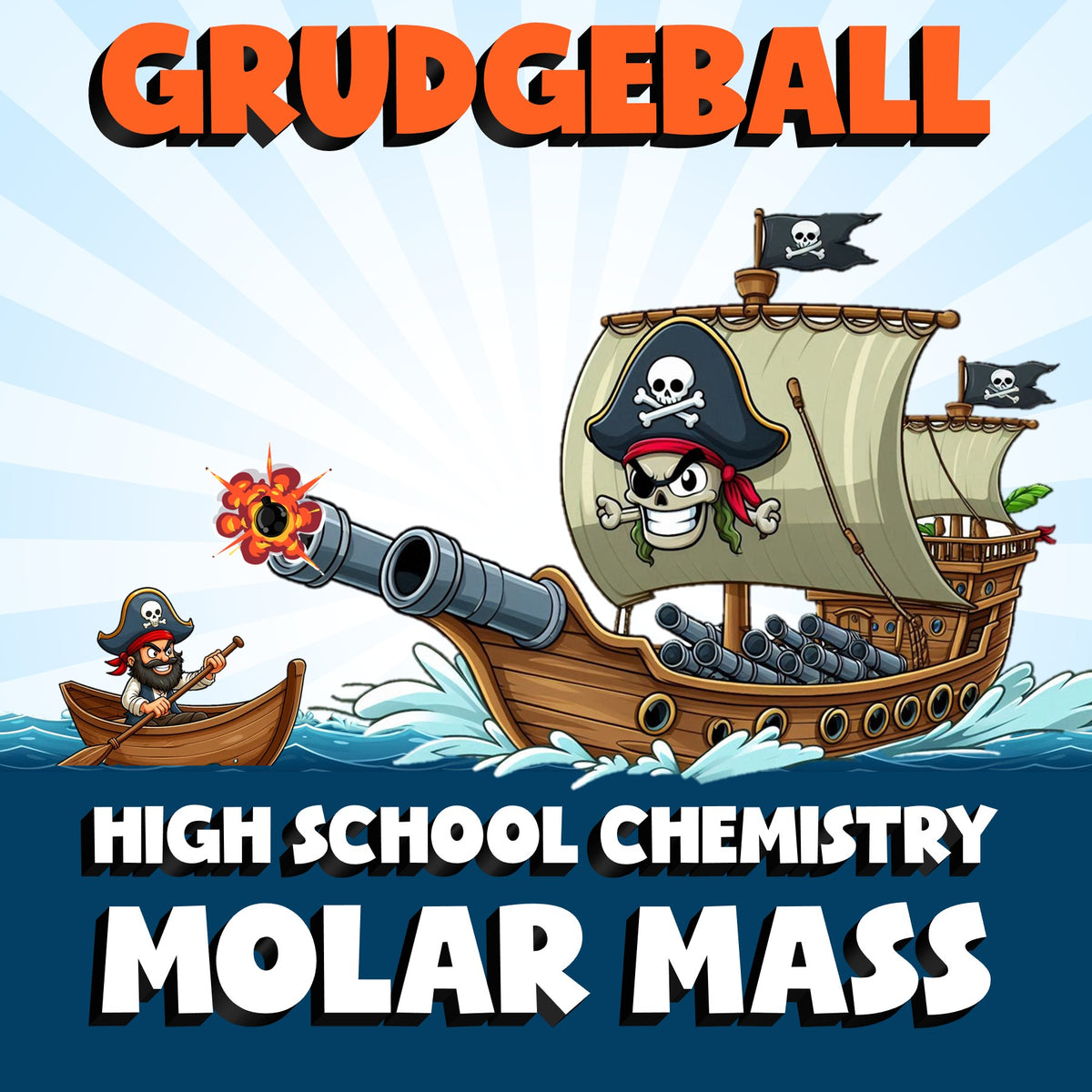Molar Mass GRUDGEBALL Science Game - No Prep Chemistry Review Activity