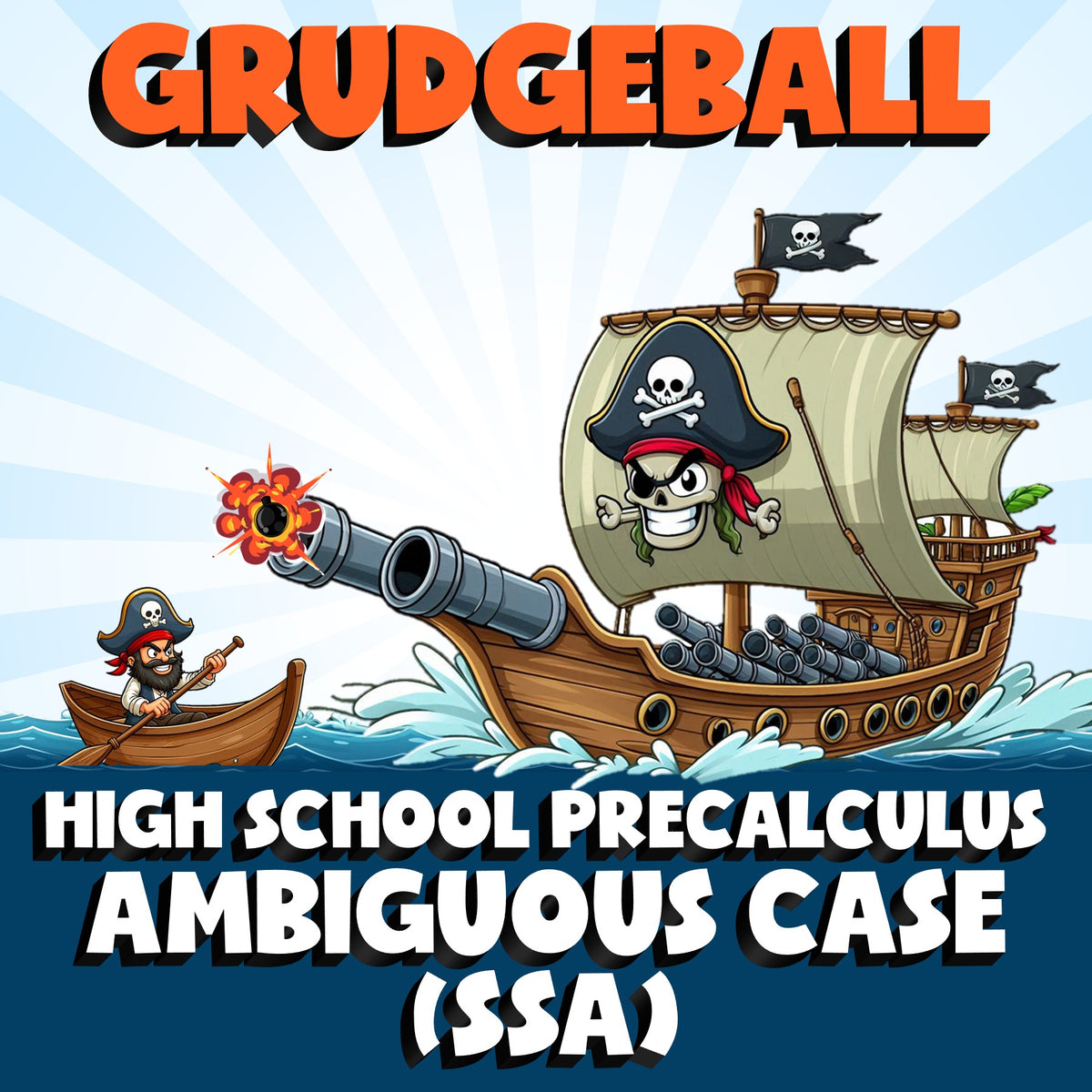 Ambiguous Case (SSA) GRUDGEBALL Math Game - No Prep PreCalculus Review Activity