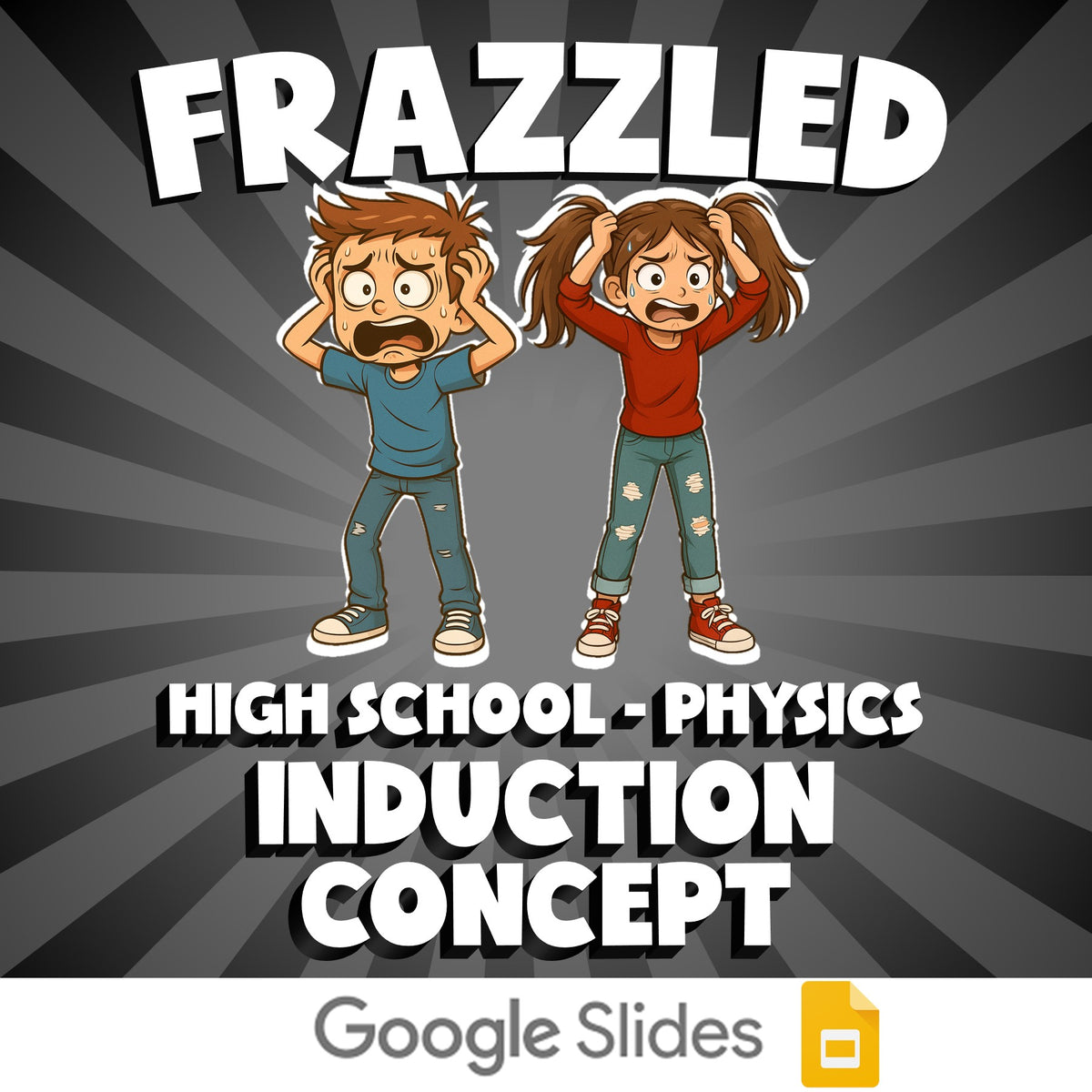 Induction Concept FRAZZLED Science Game - No Prep Physics Review Activity