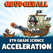 Acceleration GRUDGEBALL Science Game - No Prep Grade 8 Review Activity