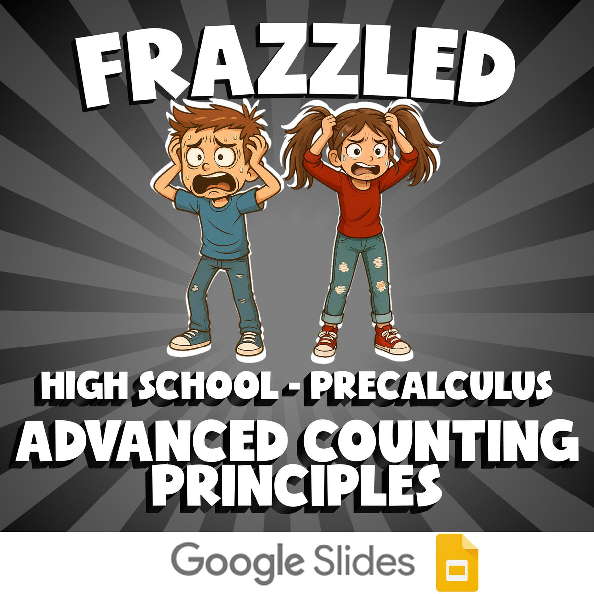 Advanced Counting Principles FRAZZLED Math Game - No Prep PreCalculus Review