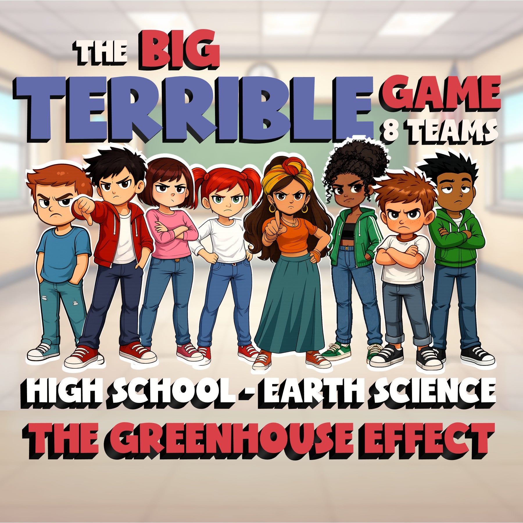 The Greenhouse Effect BIG TERRIBLE GAME - No Prep Earth Science Review Activity