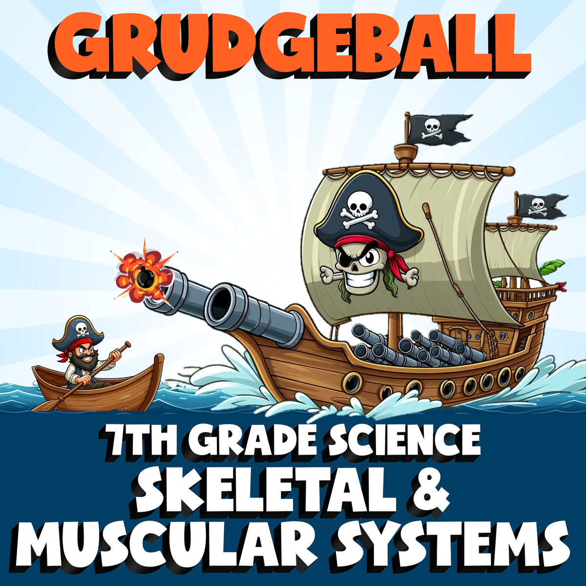 Skeletal & Muscular Systems GRUDGEBALL Science Game - No Prep Grade 7 Review