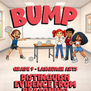 Distinguish Evidence from Reasoning BUMP ELA Game - No Prep Grade 9 Review