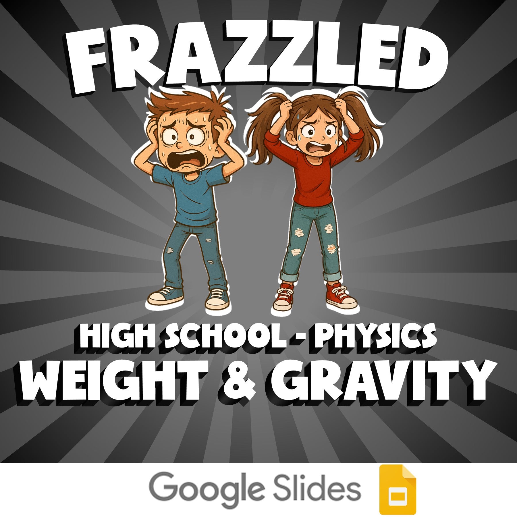 Weight & Gravity FRAZZLED Science Game - No Prep Physics Review Activity