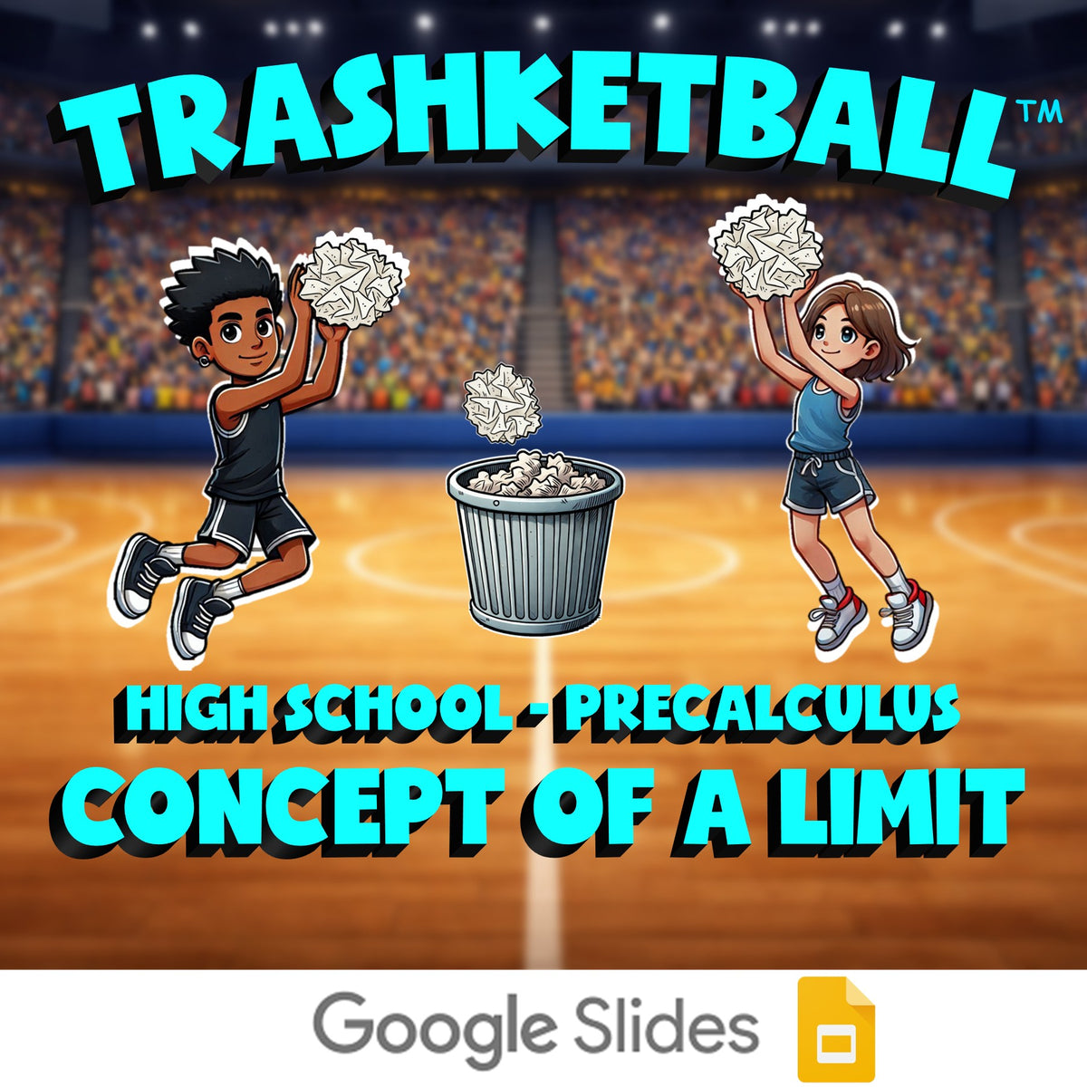 Concept of a Limit TRASHKETBALL Math Game - No Prep PreCalculus Review Activity
