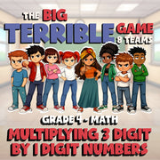 Multiplying 3 Digit by 1 Digit Numbers BIG TERRIBLE GAME - Grade 4 Math Review